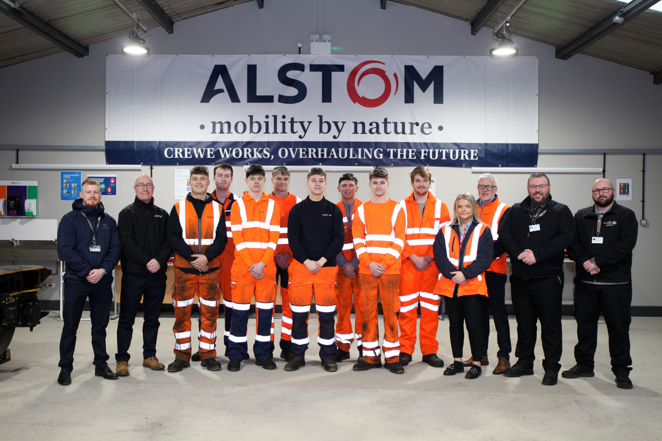 Reaseheath College and Alstom celebrate successful apprenticeship programme during National Apprenticeship Week
